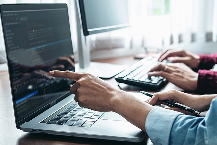 People using laptops