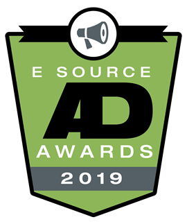 This is the logo for the 2019 E Source Utility Ad Awards Contest