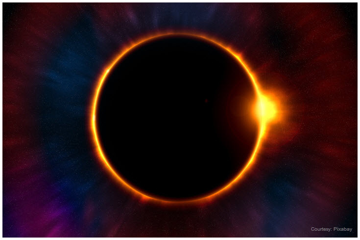 Solar eclipse Stock photo of an eclipse