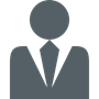 Gray person icon