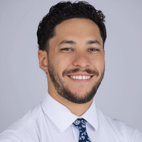 A headshot of Kyle Rodriguez.