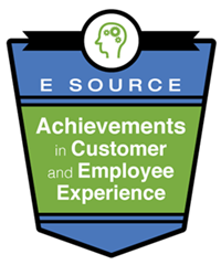 This is the logo for the E Source Achievements in Customer and Employee Experience awards