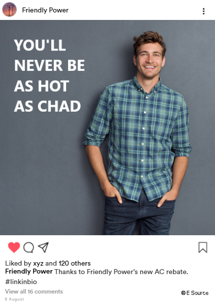 Young man looking self-assured because he is saving money using air-conditioning rebates