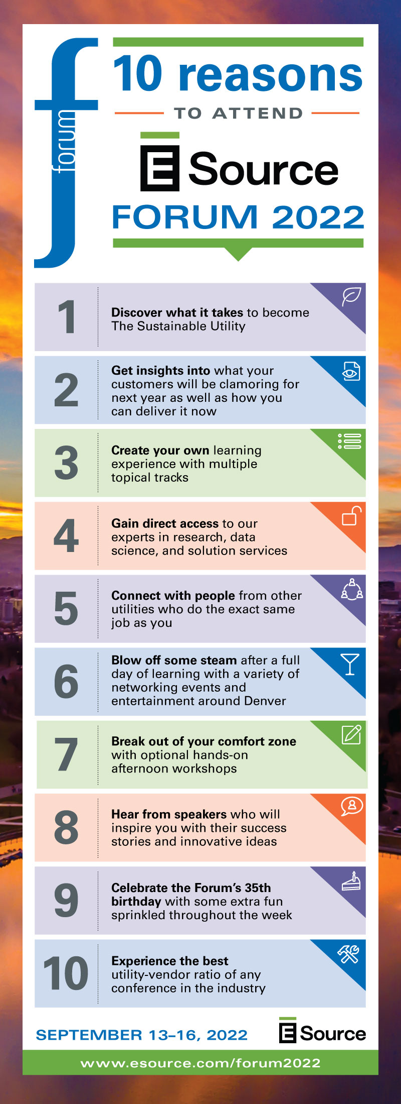 10 reasons to attend the E Source Forurm